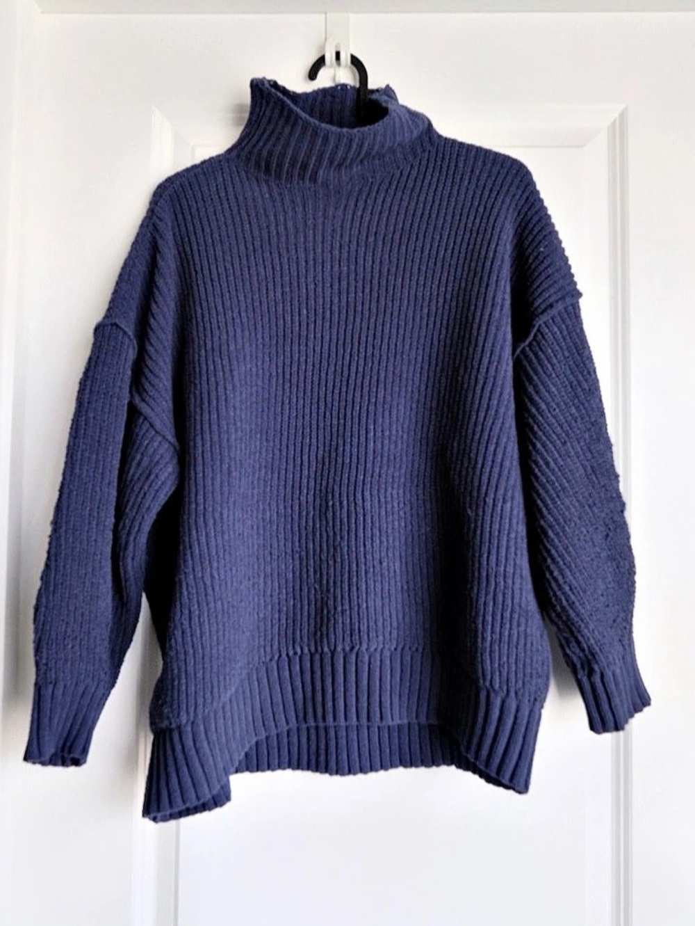 Aerie Oversized Shaker Knit Mock Neck Sweater XS